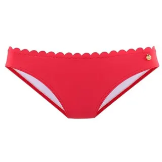 LASCANA Bikini-Hose Scallop Rot 32