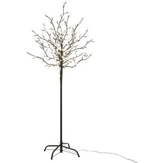 200 LED Baum mit Blüten Blütenbaum Lichterbaum warm-weiß 150 cm hoch Trafo IP44 Timer Weihnachtsbeleuchtung Weihnachtsdeko Xmas
