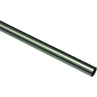 GARDINIA Gardinenstange Memphis Ø 16 mm 240 cm  edelstahl-optik