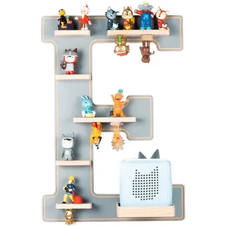 BOARTI Kinderregal Buchstabe E Holz grau