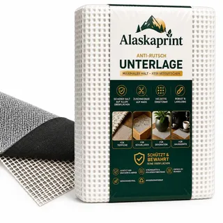 Alaskaprint Antirutschmatte für Teppich 80x150 cm Teppich Antirutschunterlage, Teppichunterlage rutschfest