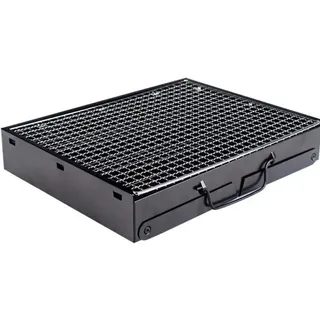 Samnuerly Barbecue Grill Edelstahl Klappbar Tragbarer Grillofen Outdoor Camping Wandern Picknick Balkon Familiengrill 43X24X29cm