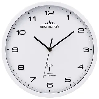 monzana Wanduhr 31,0 cm 31 Groß weiß