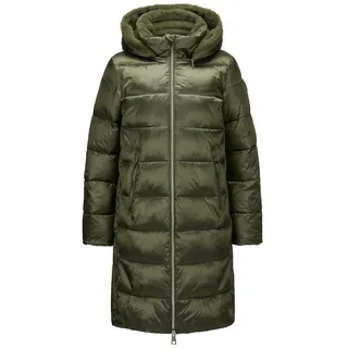 Milestone Steppmantel MSMiranda mit kuschligem Kaninchen Fake-Fur-Kragen grün 42