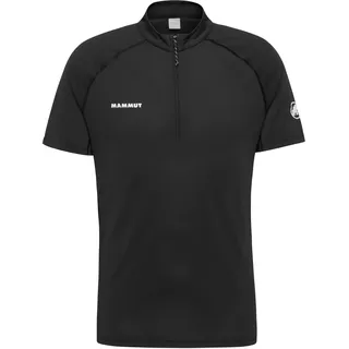Mammut Ducan Fl Halbreißverschluss-kurzarm-t-shirt - Black - S