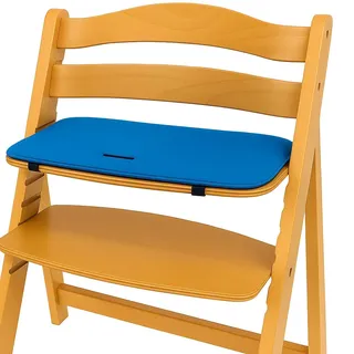 Filz Sitzkissen für Hauck Hochstuhl Alpha & Beta – Wendekissen Blau/Grau – Passend für Kinderstuhl – Weich, Waschbar, Filz-Auflage