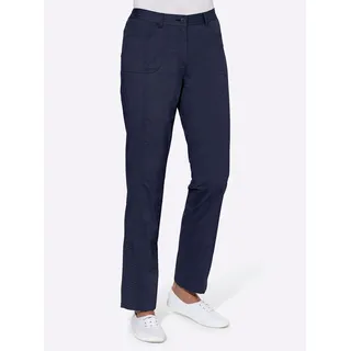 Stretch-Hose CASUAL LOOKS Gr. 36, Normalgrößen, blau (nachtblau) Damen Hosen Stretch-Hosen