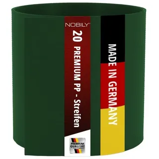Nobily Sichtschutzstreifen Zaunsichtschutz HART-PVC, keine Folie, (20-St), Streifen in 1-40 Stück, Farbe: Fenstergrau, Moosgrün - Zaun Fachhandelsware für Doppelstabmattenzaun Zaun Sichtschutz grün