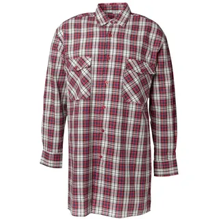 Planam Flanellhemd kariert Rot 45/46