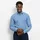 No 6 six Herren Gr 38 N-Gr bleu Web Obermaterial 100 Baumwolle gemustert sehr schmal normal 2-Knopf-Manschette Hemden super slim Kentkragen Businesshemd