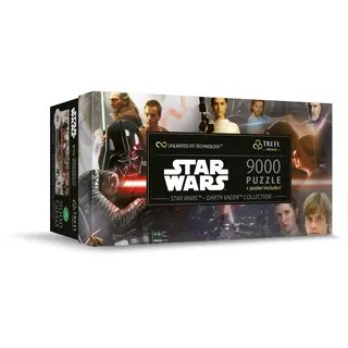 Trefl Prime - Puzzle UFT: Star Wars, Darth Vader Collection - 9000 Teile, Großes Spiel, Dickster Karton, Bio, EKO, Unterhaltung für Erwachsene und Kinder ab 12 Jahren, Mehrfabrig