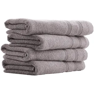 SCHIESSER Brooklyn Handtuchset 4-tlg. Hellgrau