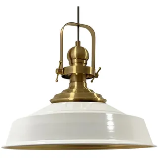 Bamyum Asletl 1-flg. Ø41 cm rund gold-weiß