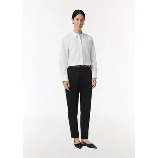 Comma, Chinohose mit Gürtel Schwarz 42