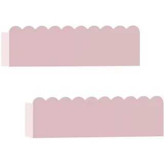[en.casa] Wandregal 40 x 10 x 10 cm Rosa