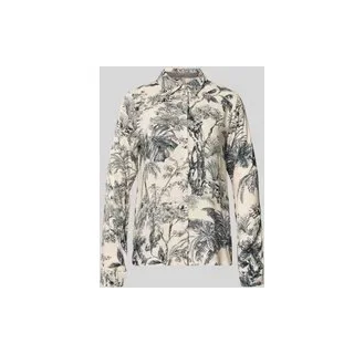 Regular Fit Bluse aus Viskose Modell 'CARLI 1', Marine, M
