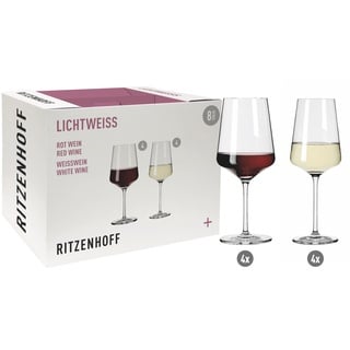 RITZENHOFF Weinglas-Set 8-tlg. LICHTWEIß JULIE