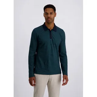 Pierre Cardin Langarmshirt (1-tlg) Bicolor-Design grün XXL (56)