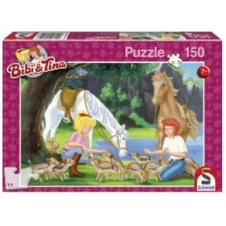 Schmidt Spiele - Bibi & Tina Am Steinbruch, 150 Teile Kinderpuzzle 56050