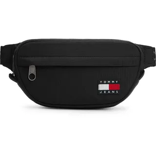 Tommy Hilfiger Herren Gürteltasche, Schwarz und silberfarben, Tek Beden, Gürteltasche