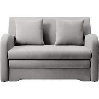 MOEBLO Kindersofa AMIRO 2 - Schlafsessel Sofa Sessel, Couch für Wohnzimmer Schlafsofa Sofagarnitur Polstersofa, mit Schlaffunktion und Bettkasten grau