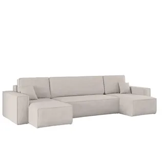 kaiser möbel Ecksofa Cord U-Form 3-Sitzer Beige