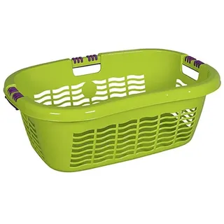 Lockweiler Wäschekorb Wäschekorb "Ergo"" Kunststoff 28 l, 65x45x21,5 cm limone (1 St)