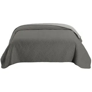 Wometo Tagesdecke 170 x 210 cm Grau/Silber