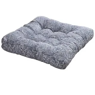 KUCOON 55 cm quadratisches Sitzkissen, Bodensofa, Tatami-Kissen, Blumendruck, Bodenkissen, Kissen für Zuhause, Sofakissen, Stuhlauflage