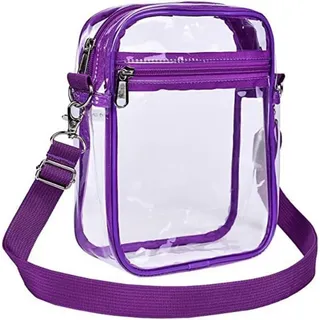 Transparente Umhängetasche, PVC Durchsichtige Schultertasche Handtasche mit