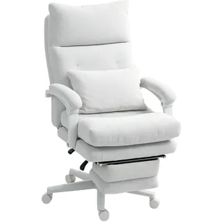 Homcom Bürostuhl Ergonomischer Schreibtischstuhl Cremeweiß