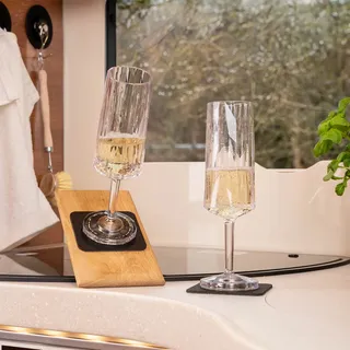 Silwy Sekt Magnet Kunststoffgläser 2 Stück (150 ml)