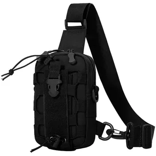 Crossbody Brusttasche, Taktische Schultertasche, Wasserdichter Mehrzweck Brustrucksack, Verstellbarer Umhängerucksack für Männer und Frauen, Outdoor Sport, Klettern, Camping