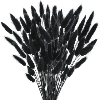 120 Pcs Getrocknetes Pampasgras,Lagurus Getrocknet,Trockenblumen Bodenvase,Natürlich Pampasgras Blumenstrauß,Trockenblumen Blumenstrauß Deko, Künstlich Groß Trockenblumen,Trockenblumen Pampasgras