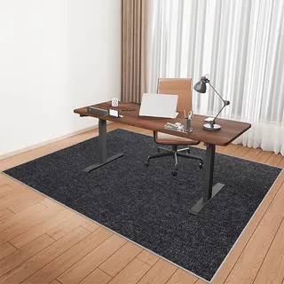 Bodenschutzmatte Bürostuhl Teppich Unterlage, Stuhlmatte für Hartböden, Kratzfeste Bürostuhl Unterlage für Büro und Zuhause, Schreibtischstuhl Unterlage für Laminat, Gamer Teppich 120 x 150 cm