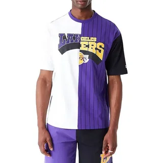New Era T-Shirt T-Shirt New Era NBA LA Lakers Half Pinstripe lila M (50/52)