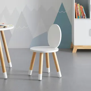 Kinderstuhl Leni Weiß Echtholz