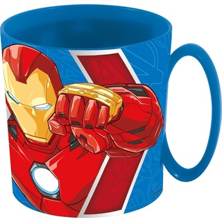 TataWay in viaggio si cresce Marvel Avengers Iron Man Captain America Kunststoff Blau, 350 ml