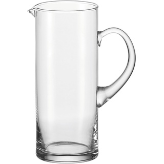 Leonardo Ciao V.I.P. Krug, handgefertigter Glas-Krug, spülmaschinengeeignete Wasser-Karaffe mit Henkel, 1040 ml, 067532