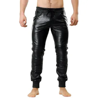 Lederhose Bockle® New Joggers Herren Lederhose Lederjeans XL
