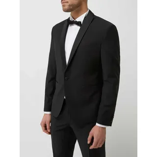 Super Slim Fit Smoking-Jacke mit Schurwoll-Anteil Modell 'Cifestivo', Black, 54