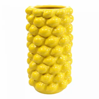 Floristik24 Zitronenvase Gelb Vase Sommerdeko Ø15cm H30cm