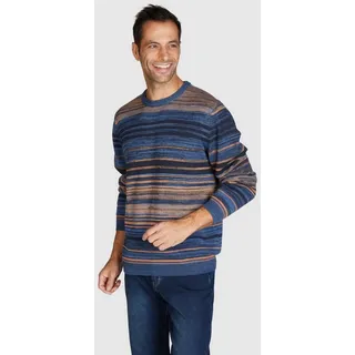 NAVIGAZIONE Rundhalspullover im trendigem Design blau XXL