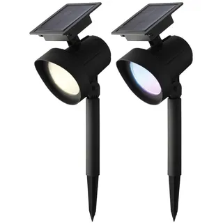 MARELIDA Solarleuchte Kunststoff H: 42,5 cm 2St. schwarz