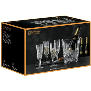Nachtmann Gläser-Set Noblesse Celebration Set 5tlg., Kristallglas, Celebration Set/5 7521/5tlg Noblesse weiß