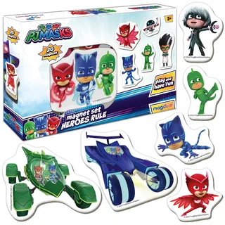 PJ Masks Spielzeug MAGDUM Heldenregeln - 20 GROßE Magnete Kinder für Magnettafel - Kühlschrankmagnete Kinder - Magnete kühlschrank - Magnet Spielzeug Kinder - Magnetspiele für Kinder ab 3 Jahre