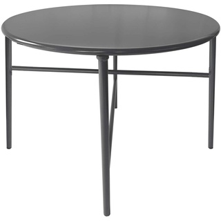 Expo-Börse Kynast Metall Beistelltisch rund 50 cm anthrazit Metalltisch Garten Terrasse