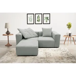 Home Affaire Eckcouch Cord 2-Sitzer Grau