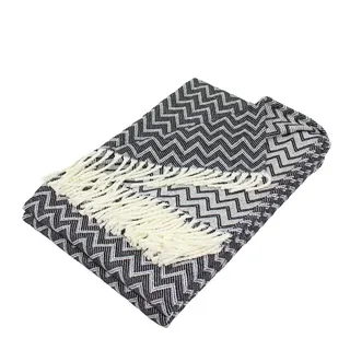 Wohndecke Kuscheldecke, verschiedene Designs, Größe 150x200 cm, MOON Heimtextilien schwarz 130 cm x 170 cm