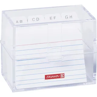 Brunnen Karteibox A8 gefüllt transparent